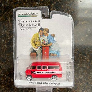 Greenlight Norman Rockwell Airport Shuttle Car 1:64 Scale New in Package